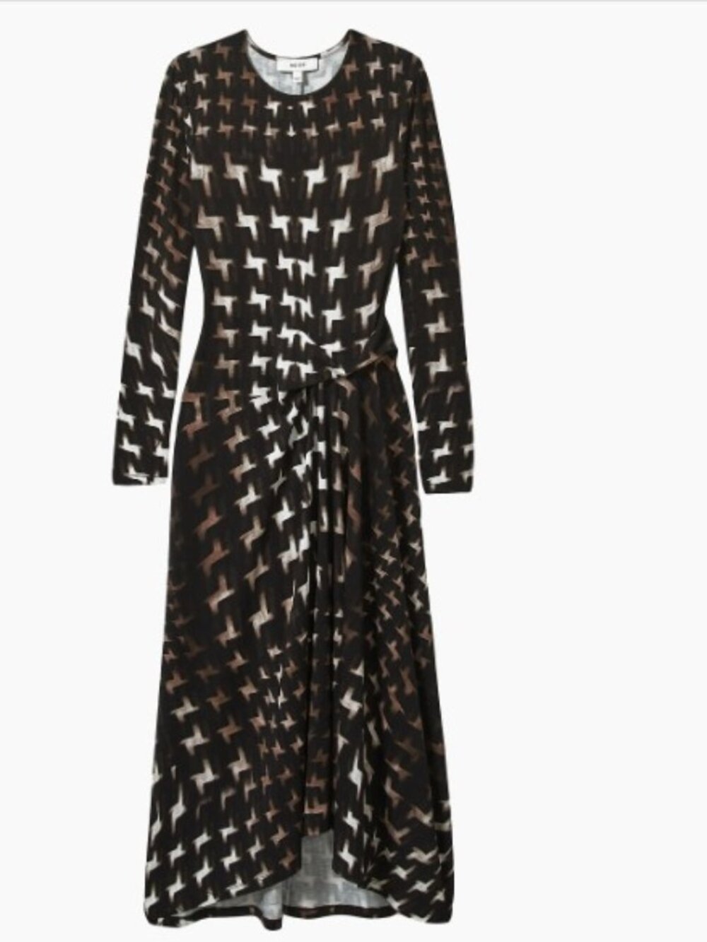 REISS Halle Ruched Midi Dress  NWT